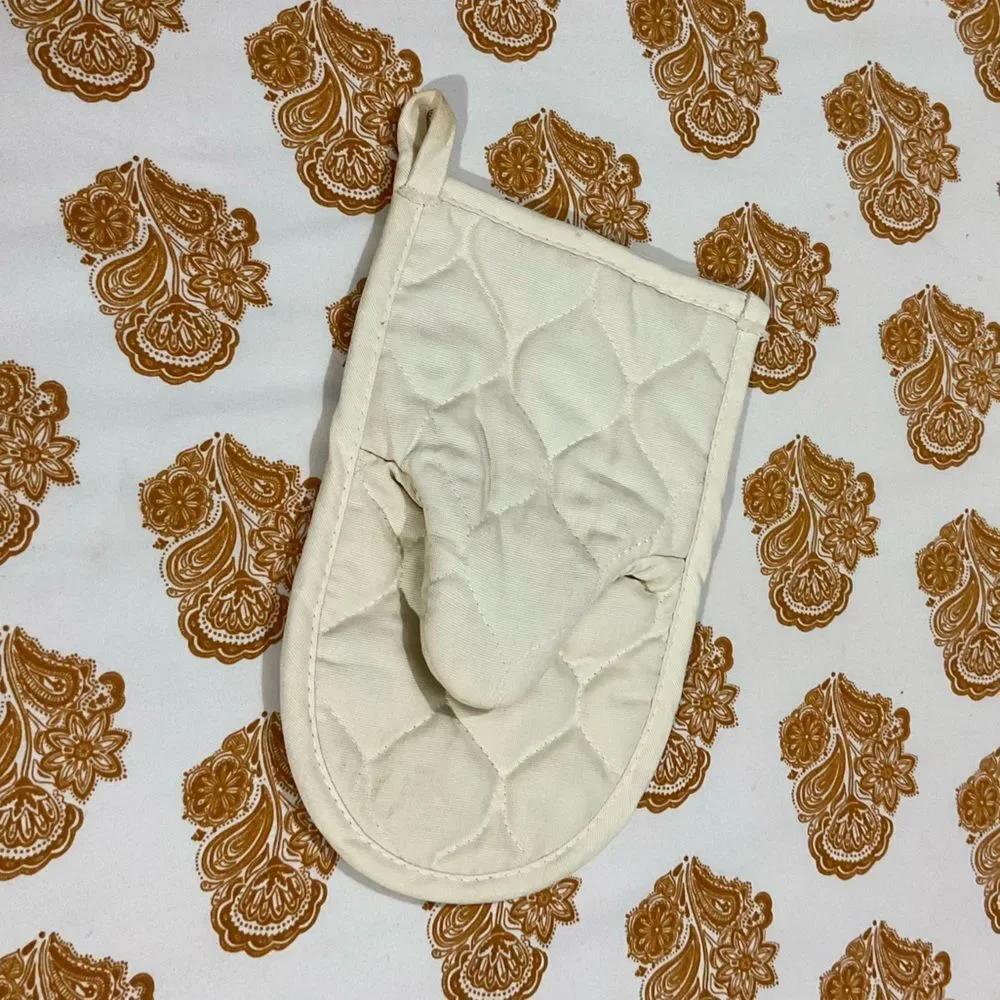 Vintage 1970s Cannon Potholder & Kitchen Mitt Dish Hand Towel Set Made in USA